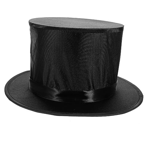 GARIOUANS Faltbare Hut Requisiten für Bühnenauftritte Stylisches Accessoire für Halloween Feiern und Kostümpartys Leicht und Bequem für Zaubertricks Schwarzer Box Verpackt von GARIOUANS