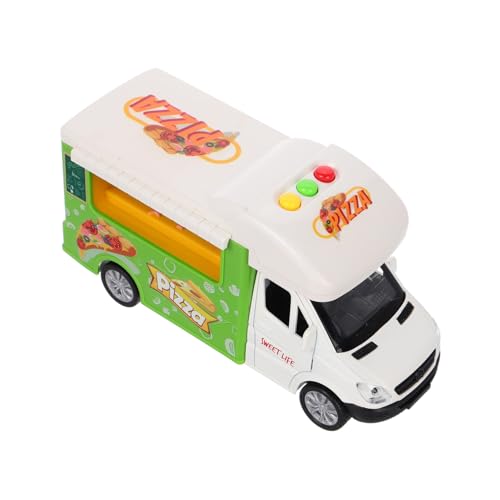 GARIOUANS Fast Food Imbisswagen mit Pizzaset Pädagogisches Rollenspiel Küchenzubehör für Kleinkinder Fördert Feinmotorik und Kreative Fantasiespiele von GARIOUANS