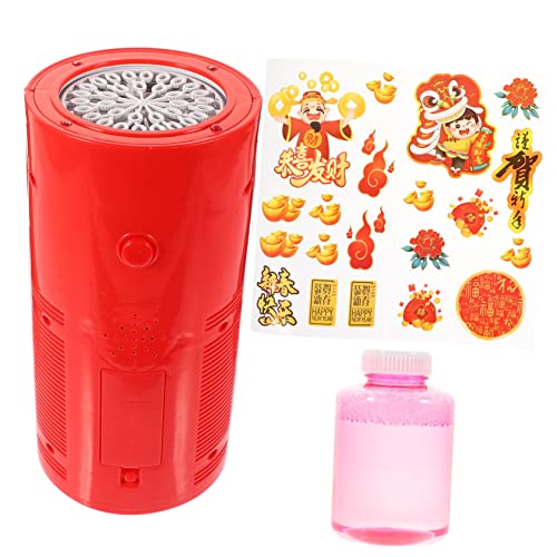 GARIOUANS Feuerwerksblasenmaschine Seifenblasenmacher aus Kunststoff Blasenmacher elektrisches Blasenmaschinenspielzeug Kinderblasenmacher Bubble Maker Abs rot GARIOUANS Feuerwerksblasenmaschine Seifenblasenmacher aus Kunststoff Blasenmacher elektrisches Blasenmaschinenspielzeug Kinderblasenmacher Bubble Maker Abs rot von GARIOUANS