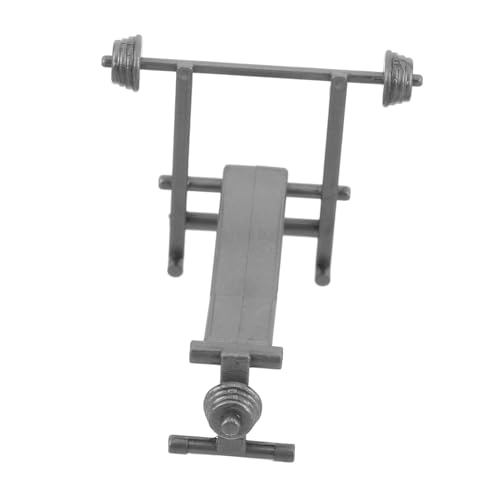 GARIOUANS Fitnessgeräte für Puppenhäuser DIY Gym Equipment Einfach Zusammenbaubar Authentische Hanteln und Bänke für Indoor Szenen Zubehör für Miniaturwelt und Kreative Projekte von GARIOUANS
