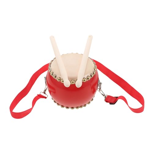 GARIOUANS Fröhliches Kinderschlagzeug Set mit Robustem Naturfelleinsatz Drumsticks und Tragegurt Vielseitiges Musikinstrument für Kleinkinder Rhythmusgefühl und Frühkindlicher GARIOUANS Fröhliches Kinderschlagzeug Set mit Robustem Naturfelleinsatz Drumsticks und Tragegurt Vielseitiges Musikinstrument für Kleinkinder Rhythmusgefühl und Frühkindlicher von GARIOUANS