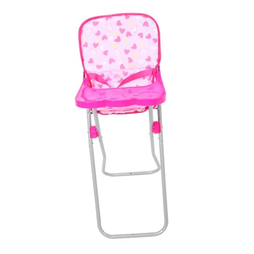 GARIOUANS Für Esszimmerstühle Hochstuhl Möbel Puppe Dollhouse -simulationsstuhl Dollhouse Highcharchuir Fütterstuhl Dolly High Stuhl Stoff Rosa von GARIOUANS