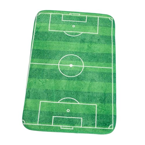 GARIOUANS Fußballmatte für Fußballbrettspiel Tischfußball Tabletop Fußballspiel Fußballziel Fußball-Spielmatte Fußballspielzeug Fußmatten für Fußballmaterial Polyester Grün von GARIOUANS