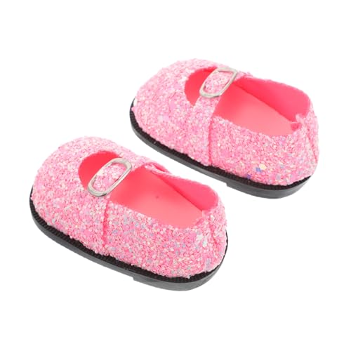 GARIOUANS Glitzernde Puppenschuhe mit Pailletten Langlebige Miniaturschuhe für Amerikanische Puppen Kostümaccessoires Sichere Passform für Puppenhaus und Ankleidespiele von GARIOUANS