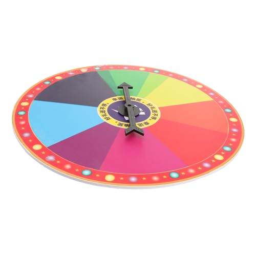 GARIOUANS Glücksspiel Rad Leichtes Wiederverwendbares Preisrad Für Partyspiele Wandmontage Geeignet Spaßiges Drehspiel Zubehör Für Veranstaltungen von GARIOUANS