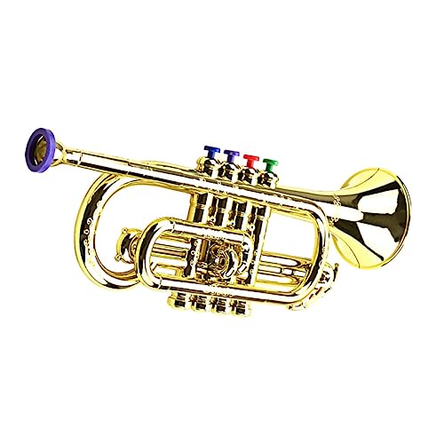 GARIOUANS Goldene Trompete für Simulation Trompete aus Musikinstrument für Mädchen Leicht Tragbar Lernspielzeug für Kleinkinder GARIOUANS Goldene Trompete für Simulation Trompete aus Musikinstrument für Mädchen Leicht Tragbar Lernspielzeug für Kleinkinder von GARIOUANS
