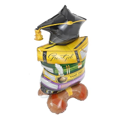 GARIOUANS Graduation Party Folienballon Stehendes Buch Design Große Abschlussfeier Deko Einzigartiger Party Favor Auffälliger Ballon für Abschlussfoto Hintergrund Einfach zu Verwenden von GARIOUANS