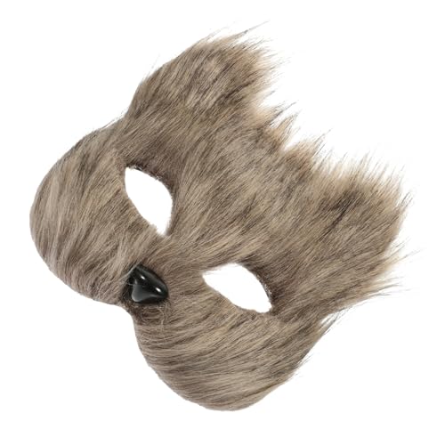 GARIOUANS Halbgesichts Fuchsmaske aus Leichtem Atmungsaktiv Langlebig Stilvolles Cosplay Zubehör für Halloween Karneval Maskerade Party Geeignet für Damen und Herren von GARIOUANS