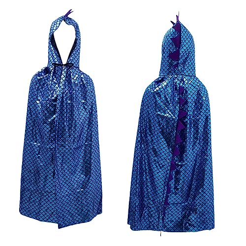 GARIOUANS Halloween Dinosaurier Umhang für Weicher Hautfreundlicher Bequemes Tragen Spezielles Design mit Leuchtendem Blau Geeignet für Halloween Kostümfest und Rollenspiele von GARIOUANS