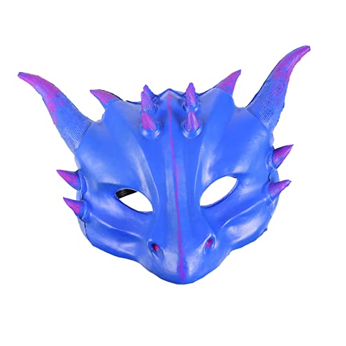 GARIOUANS Halloween Drachenmaske Lustige Cosplay Maske PU Material für Festlichkeiten Leicht Atmungsaktiv für Karneval Maskenbälle Partys von GARIOUANS