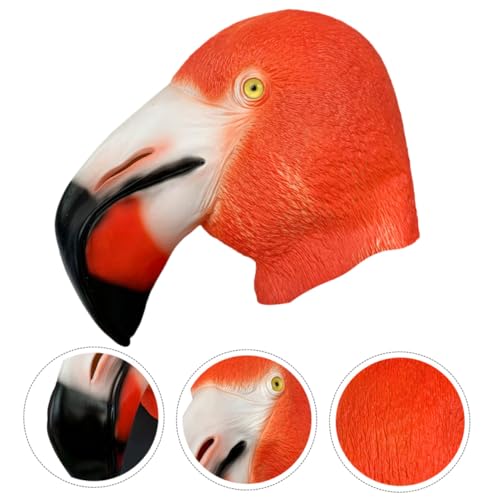 GARIOUANS Halloween Flamingo Vollgesichtsmaske Unisex Party Vogel Kostüm Requisit Cosplay Maskerade für Erwachsene Bequeme Passform Langlebiges Material für Halloween und Tanzveranstaltungen GARIOUANS Halloween Flamingo Vollgesichtsmaske Unisex Party Vogel Kostüm Requisit Cosplay Maskerade für Erwachsene Bequeme Passform Langlebiges Material für Halloween und Tanzveranstaltungen von GARIOUANS