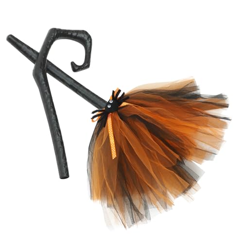GARIOUANS Halloween Hexenbesen Requisit Realistische Cosplay Dekoration Langlebiger mit Gauze Komfortabel und Wiederverwendbar für Halloween Party Karneval und Kostümfest GARIOUANS Halloween Hexenbesen Requisit Realistische Cosplay Dekoration Langlebiger mit Gauze Komfortabel und Wiederverwendbar für Halloween Party Karneval und Kostümfest von GARIOUANS