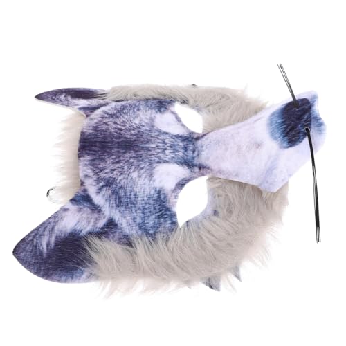 GARIOUANS Halloween Wolfsmaske Kreative Dekorative Halbmaske für Kostümpartys Karneval Halloween und Maskeraden aus Hochwertigem Material Realistische Form Geschenkidee für Freunde und von GARIOUANS