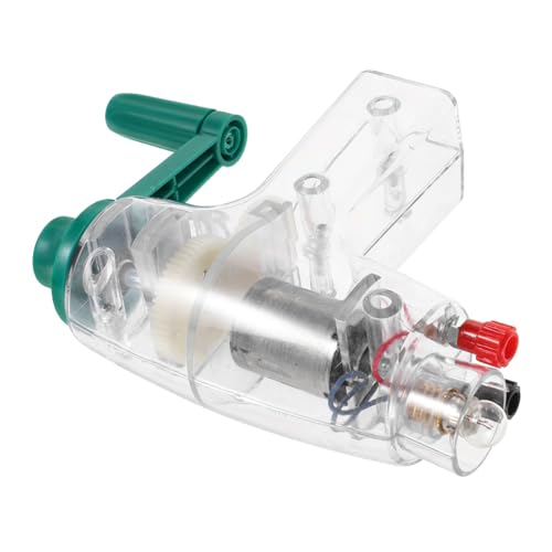 GARIOUANS Handkurbelgenerator Handbetrieben Elektrischer DIY Generator für Physik Experimente Leicht Tragbar Stromerzeugung für Schüler und Wissenschaftsunterricht von GARIOUANS