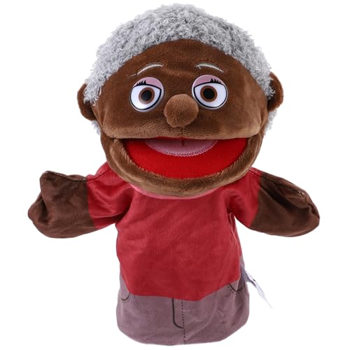 GARIOUANS Handpuppe Familienhandpuppe aus Weichem Plüsch für Interaktives Erzählspiel und Motorische Pädagogisches Handspielzeug für Eltern Großmutter Design von GARIOUANS