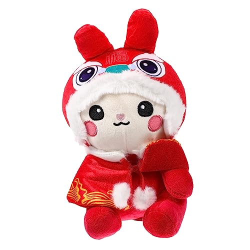 GARIOUANS Hase Jahr des Hasen Glücksbringer Kuscheltier Niedliches Kaninchen mit Umhang und Hautfreundlich Dekoration für Kinderzimmer GARIOUANS Hase Jahr des Hasen Glücksbringer Kuscheltier Niedliches Kaninchen mit Umhang und Hautfreundlich Dekoration für Kinderzimmer von GARIOUANS