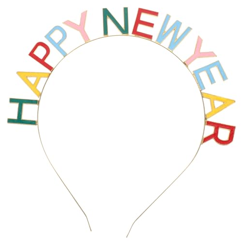 GARIOUANS Hochwertiges Neujahrs-stirnband Bunt Leichtes Haaraccessoire für Frauen und Mädchen Festliche Party-deko Bequemer Sitz für Silvester Jahresendfeiern von GARIOUANS