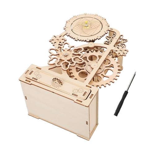 GARIOUANS Holz DIY Musikbox Puzzle Bastelset Mechanischer Stiftbehälter Holzstift Halter für Erwachsene Stabiles Material Glatte Oberfläche zur Organisation von Schreibtischutensilien GARIOUANS Holz DIY Musikbox Puzzle Bastelset Mechanischer Stiftbehälter Holzstift Halter für Erwachsene Stabiles Material Glatte Oberfläche zur Organisation von Schreibtischutensilien von GARIOUANS