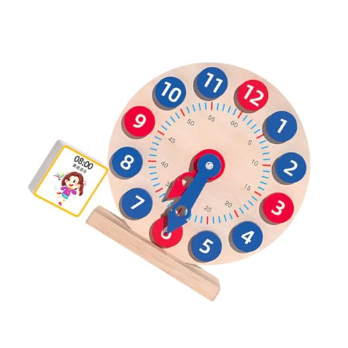 GARIOUANS Holz Lernuhr Lehrspielzeug Bunte Zahlen Uhrzeit Verstehen Montessori Pädagogisch Sicher Langlebig Lernmodell für Ab Jahren zur Spielerischen Zahlenförderung GARIOUANS Holz Lernuhr Lehrspielzeug Bunte Zahlen Uhrzeit Verstehen Montessori Pädagogisch Sicher Langlebig Lernmodell für Ab Jahren zur Spielerischen Zahlenförderung von GARIOUANS