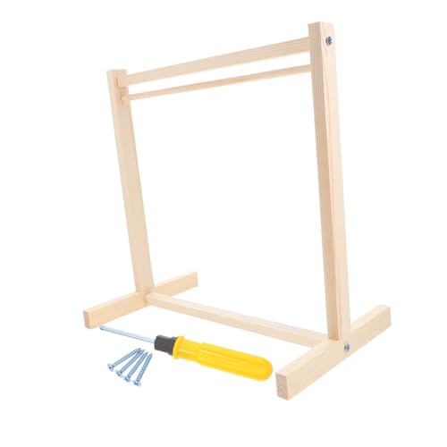 GARIOUANS Holz Puppenkleiderständer Stabiler Miniatur Garderobenständer für Puppenkleidung Organizer Robuster Kleiderbügel für Puppenhaus Zubehör mit Werkzeug GARIOUANS Holz Puppenkleiderständer Stabiler Miniatur Garderobenständer für Puppenkleidung Organizer Robuster Kleiderbügel für Puppenhaus Zubehör mit Werkzeug von GARIOUANS