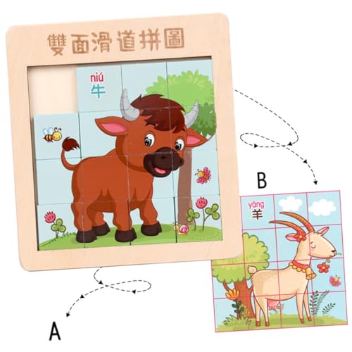 GARIOUANS Holz Puzzle für Finger Slide Lernspielzeug aus Langlebigem Holz Montessori für Jungen und Mädchen Ab Jahren mit Sicherem Design und Altersgerechtem Spielspaß GARIOUANS Holz Puzzle für Finger Slide Lernspielzeug aus Langlebigem Holz Montessori für Jungen und Mädchen Ab Jahren mit Sicherem Design und Altersgerechtem Spielspaß von GARIOUANS