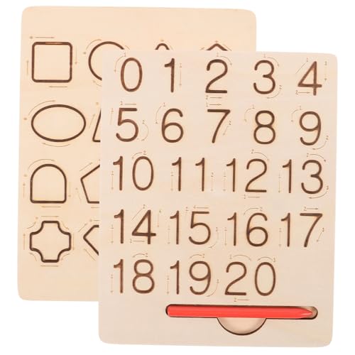 GARIOUANS Holz Schreib und Übungsbrett für Doppelseitiges Montessori Tracing Board mit Buchstaben und Zahlen für Vorschulkinder Feinmotorik und Hand Augen Koordination GARIOUANS Holz Schreib und Übungsbrett für Doppelseitiges Montessori Tracing Board mit Buchstaben und Zahlen für Vorschulkinder Feinmotorik und Hand Augen Koordination von GARIOUANS