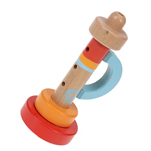 GARIOUANS Holz Trompete für Kreatives Musikspielzeug Tragbares Instrument für Zuhause Pädagogisches Koordination Farbenfroh und Sicher für Kleine Musiker von GARIOUANS