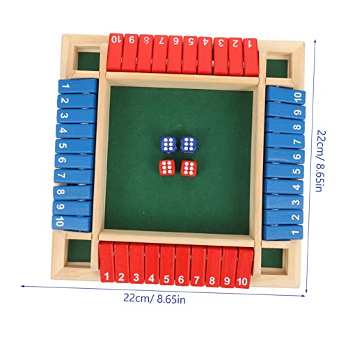 GARIOUANS Holz Würfelspiel mit Zahlen Brettspiel aus Holz mit Glatter Oberfläche Lustiges Partyspiel für Erwachsene und Familie Interaktives Denkspiel zur Koordination und von GARIOUANS