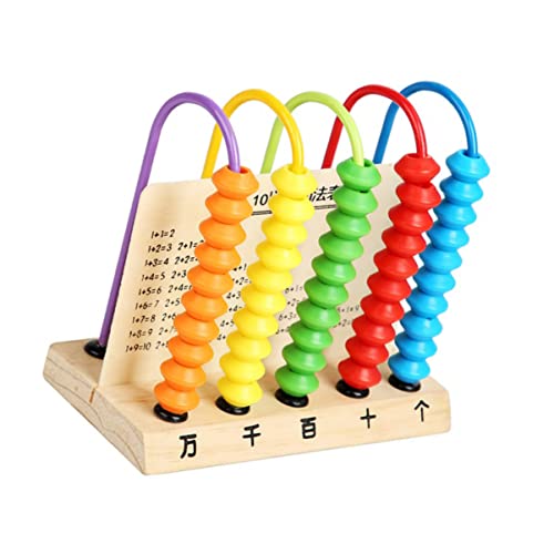 GARIOUANS Holz für Pädagogisches Zählspielzeug mit Bunten Perlen für Jungen und Mädchen Fördert Mathematische Fähigkeiten und Kreative Entwicklung von GARIOUANS