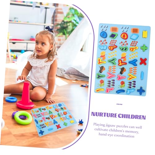 GARIOUANS Holzpuzzle Arabische Zahlen Lernspielzeug Montessori Kognitive Früherziehung Intelligentes Zahlenspielzeug für Vorschulkinder Pädagogisches Steckspiel und Beobachtung von GARIOUANS
