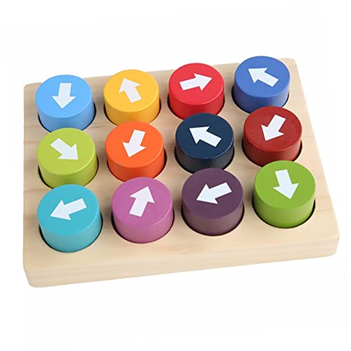 GARIOUANS Holzpuzzle Lernspielzeug Farbiges Richtungserkennungs Spiel Interaktives Kognitives Spiel für Junge Mädchen und Kleinkinder Pädagogisches zur Farb und Formwahrnehmung GARIOUANS Holzpuzzle Lernspielzeug Farbiges Richtungserkennungs Spiel Interaktives Kognitives Spiel für Junge Mädchen und Kleinkinder Pädagogisches zur Farb und Formwahrnehmung von GARIOUANS