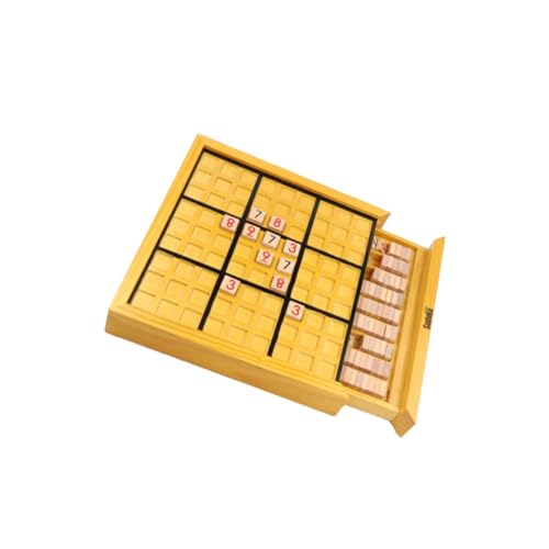 GARIOUANS Holzpuzzle für Erwachsene Zahlenspiel Sudoku Logikspiel mit DIY Design Kreatives Denkspiel für Familie und Party Langlebiges Holz Brettspiel zur Kognitiver Fähigkeiten von GARIOUANS