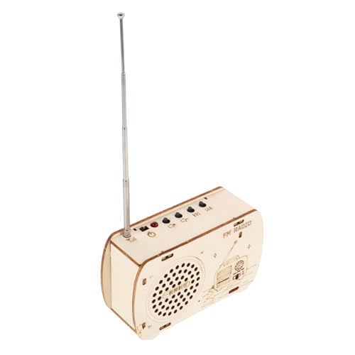 GARIOUANS Holzradio Bausatz für Stem Bildungsbausatz mit Elektronik und DIY Wissenschaftliches Experimentier für Kreative Nachwuchswissenschaftler und Technikbegeisterte von GARIOUANS