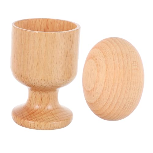 GARIOUANS Holzspielzeug Ei und Becher Motorikspielzeug zur Hand Auge koordination für Junge Mädchen Ab Monaten Montessori Lernspielzeug Frühe von GARIOUANS