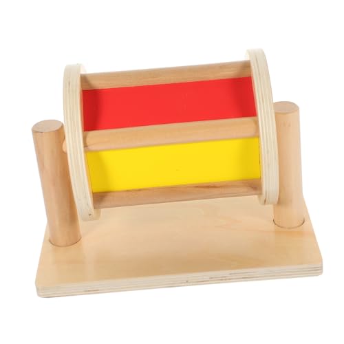 GARIOUANS Holzspielzeug Schlagzeug für Montessori Frühpädagogisches Lernspielzeug Klangvolle Textile Trommel Kreativität und Feinmotorik Sicheres Premium Holz für Junge Mädchen und von GARIOUANS