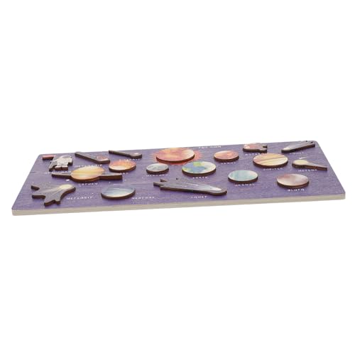 GARIOUANS Holzspielzeug Sonnensystem Puzzle Großes Planetensystem Lernpuzzle Holz Formen Matching Board Pädagogisches Interaktives Universumsspielzeug GARIOUANS Holzspielzeug Sonnensystem Puzzle Großes Planetensystem Lernpuzzle Holz Formen Matching Board Pädagogisches Interaktives Universumsspielzeug von GARIOUANS