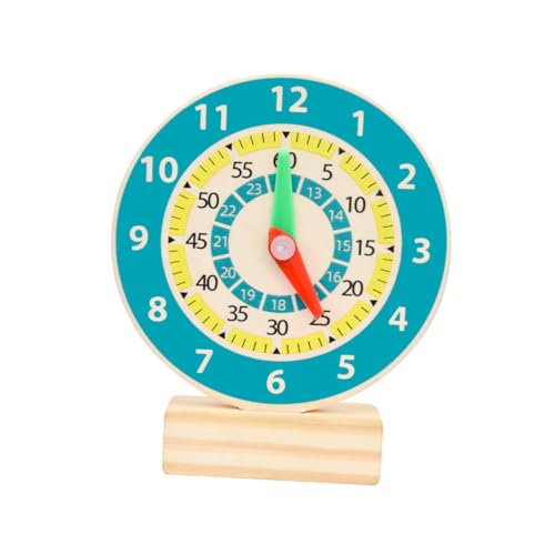 GARIOUANS Holzuhr Lernspielzeug für Pädagogisches Uhr Modell aus Sicherem Holz Kreatives Lernspielzeug Zahlenverständnisförderung Leicht für Kindergarten und Eltern Junge Mädchen von GARIOUANS