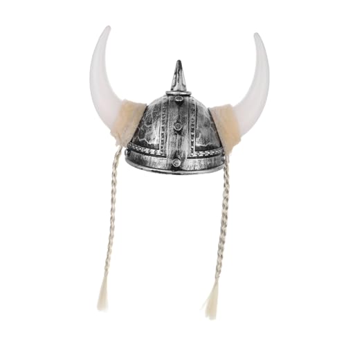 GARIOUANS Horn Hut mit Zöpfen Kostümzubehör für Halloween Cosplay und Festlichkeiten Bequeme Kopfbedeckung für Historische Nachstellungen und Partys von GARIOUANS