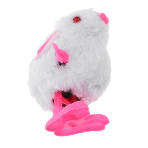GARIOUANS Hüpfendes Hasenuhrwerk Knuddelig Plüsch Kaninchen Kleinkinder Springen Kuscheltier Aufziehen Wind Ausgestopft Roboterhase Weihnachtshase Dschungeltierfiguren Plastik von GARIOUANS