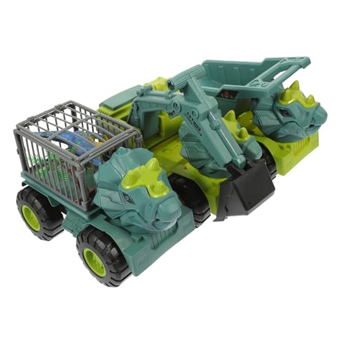 GARIOUANS Interaktives Dinosaurier Ingenieurspielzeug für Wiederverwendbare Mini Baumaschinen mit DREI Zufälligen Farben Handbetriebene Auto Spielzeuge als Kindergeburtstags Mitgebsel von GARIOUANS