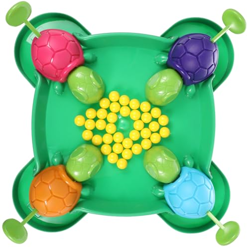 GARIOUANS Interaktives Schildkröten Brettspiel für Sicherer Einfache Bedienung Fördert Frühe Bildung Bunte Lernspielzeug für Kleinkinder Bunte Bohnen von GARIOUANS