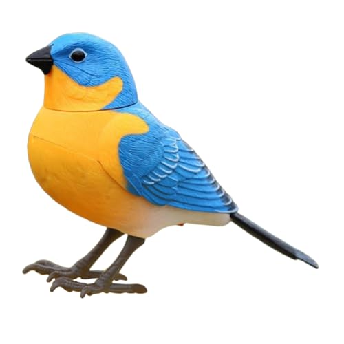 GARIOUANS Interaktives Vogelspielzeug mit Sprachsteuerung Langlebige Kunststoff Figur Realistischer Vogelruf Spielerisches Familien und Wohnraumdekor Geeignet für Zufällige Zufällige Farbe von GARIOUANS