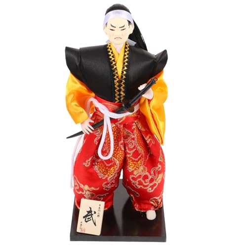 GARIOUANS Japanische Samurai Figur Statue Desktop Dekoration Kleine Stabile Puppe aus Hochwertigem Material Traditionelles Japanisches Kunsthandwerk Geschenkidee für Haus und Büro von GARIOUANS
