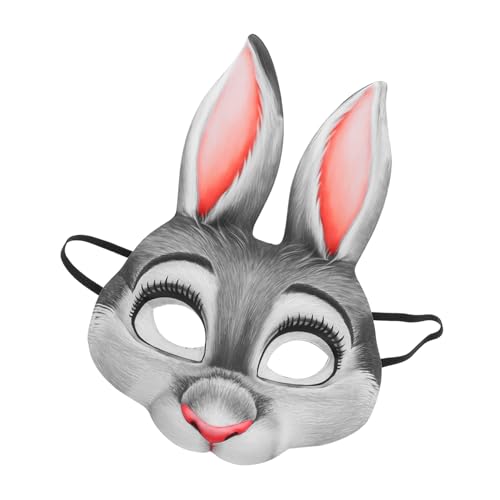 GARIOUANS Kaninchen Maske für Halloween und Karneval Lustige Tiermaske für Maskenbälle und Thematische Partys Charmante Halbgesichtsmaske mit Hasenohren Leicht und Bequem GARIOUANS Kaninchen Maske für Halloween und Karneval Lustige Tiermaske für Maskenbälle und Thematische Partys Charmante Halbgesichtsmaske mit Hasenohren Leicht und Bequem von GARIOUANS