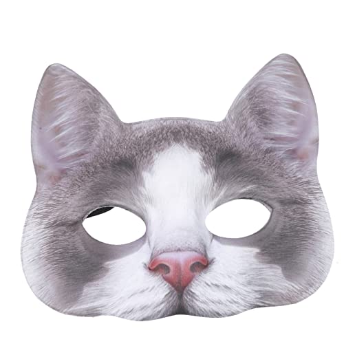 GARIOUANS Katze Maske für Halloween und Karneval Realistische Katzenkopf Maske mit Elastischem Band Geeignet für Kostümpartys Cosplay und Maskeraden GARIOUANS Katze Maske für Halloween und Karneval Realistische Katzenkopf Maske mit Elastischem Band Geeignet für Kostümpartys Cosplay und Maskeraden von GARIOUANS