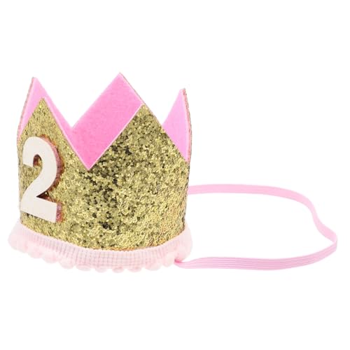 GARIOUANS Kindergeburtstagskrone Stirnband Buchstaben Haarschmuck Party Accessoire Leicht Bequem für Jahre Mädchen Geburtstagsdeko von GARIOUANS