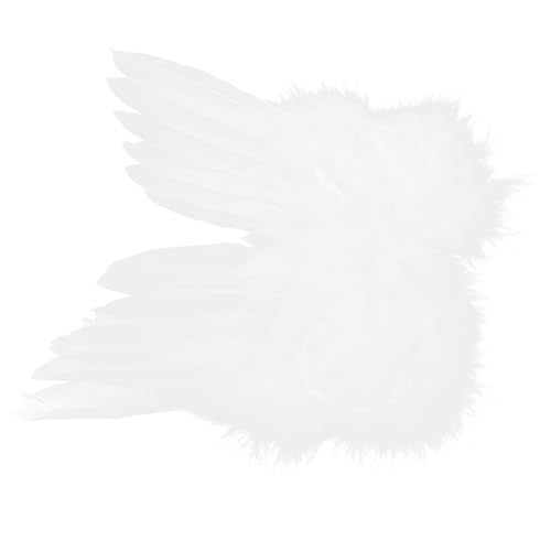 GARIOUANS Kleine Engelsflügel Puppenaccessoire Weiß Flügel für Puppen Fotorequisite Einfach Anzubringen Langlebig für Kreative Engel Kostüm und Spielspaß von GARIOUANS