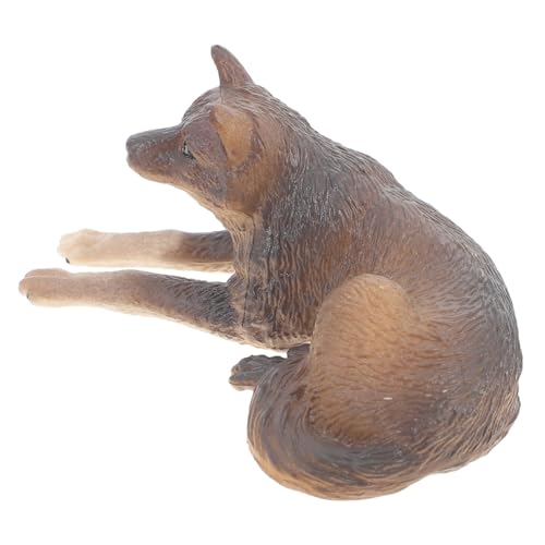 GARIOUANS Kleines Graues Wolfsmodell aus Kunststoff Dekorative Wildtierfigur Pädagogisches Tiermodell für Naturgetreues Design für Wohn und Gartendekor GARIOUANS Kleines Graues Wolfsmodell aus Kunststoff Dekorative Wildtierfigur Pädagogisches Tiermodell für Naturgetreues Design für Wohn und Gartendekor von GARIOUANS