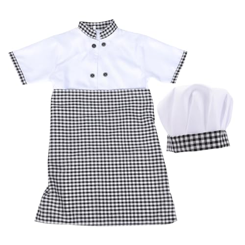 GARIOUANS Kochkostüm Teilig mit Kurzärmliger Bluse Schürze und Hut Unisex für Jungen und Mädchen aus Atmungsaktivem Baumwollmaterial Bequem und Locker Geschnitten für Rollenspiele und GARIOUANS Kochkostüm Teilig mit Kurzärmliger Bluse Schürze und Hut Unisex für Jungen und Mädchen aus Atmungsaktivem Baumwollmaterial Bequem und Locker Geschnitten für Rollenspiele und von GARIOUANS