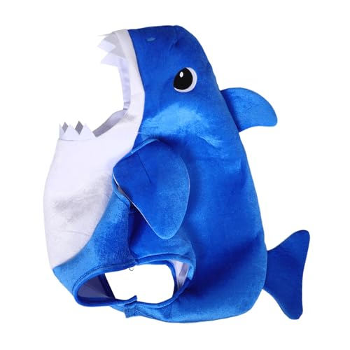 GARIOUANS Kostüm Halloween Shark Onesie Blau Weiches Atmungsaktives Haikostüm für Jungen und Mädchen Einfaches An Ausziehen für Fotoshootings Familien Themenpartys GARIOUANS Kostüm Halloween Shark Onesie Blau Weiches Atmungsaktives Haikostüm für Jungen und Mädchen Einfaches An Ausziehen für Fotoshootings Familien Themenpartys von GARIOUANS